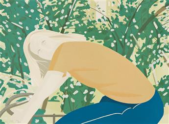 ALEX KATZ (1927 - ) Bicycle Rider                                                                                                                